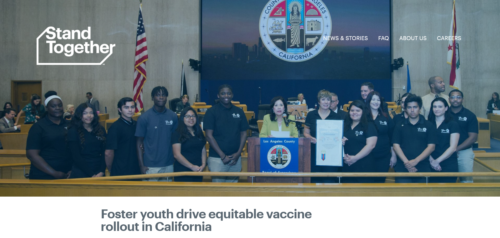 Foster Youth Drive Equitable Vaccine Rollout in California