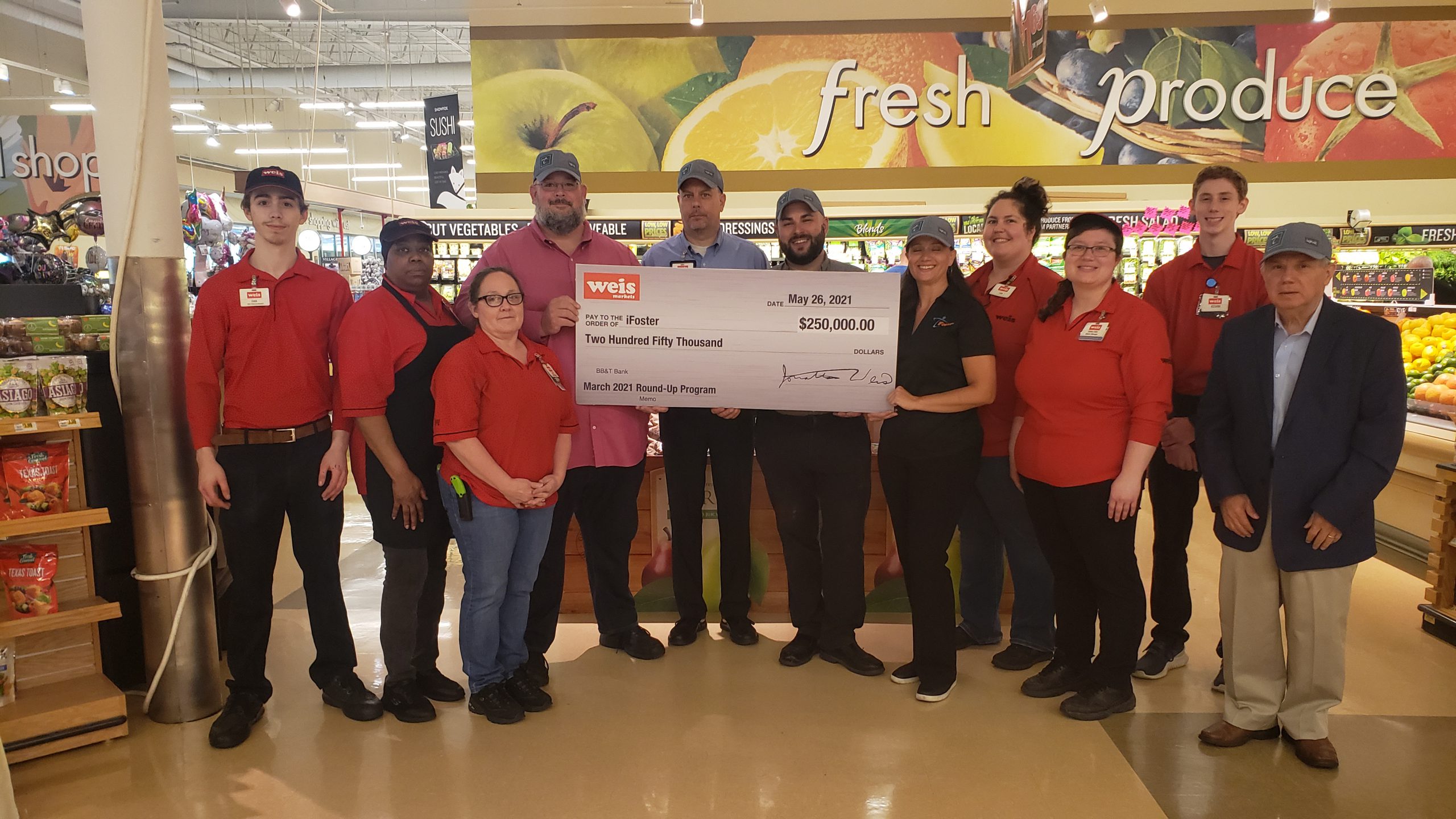 Weis Markets Raises $250,000 to Support Local Foster Youth